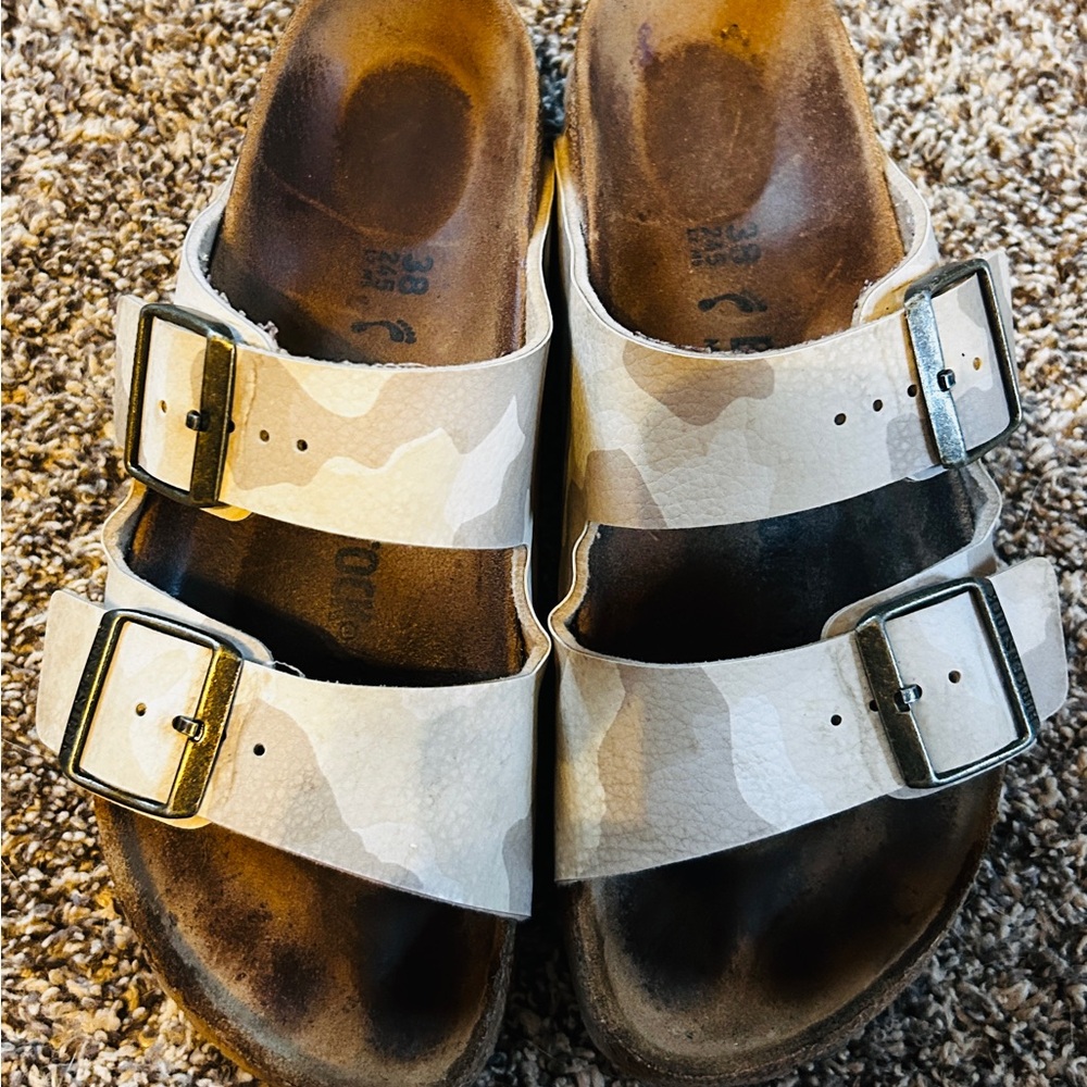 Birkenstock Camouflage Buckle Strap Sandals